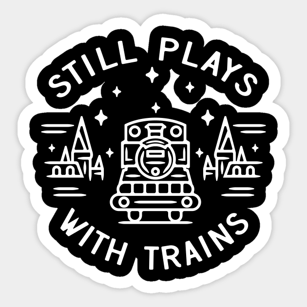 Model Train Locomotive Model Maker Gift Sticker by Foxxy Merch